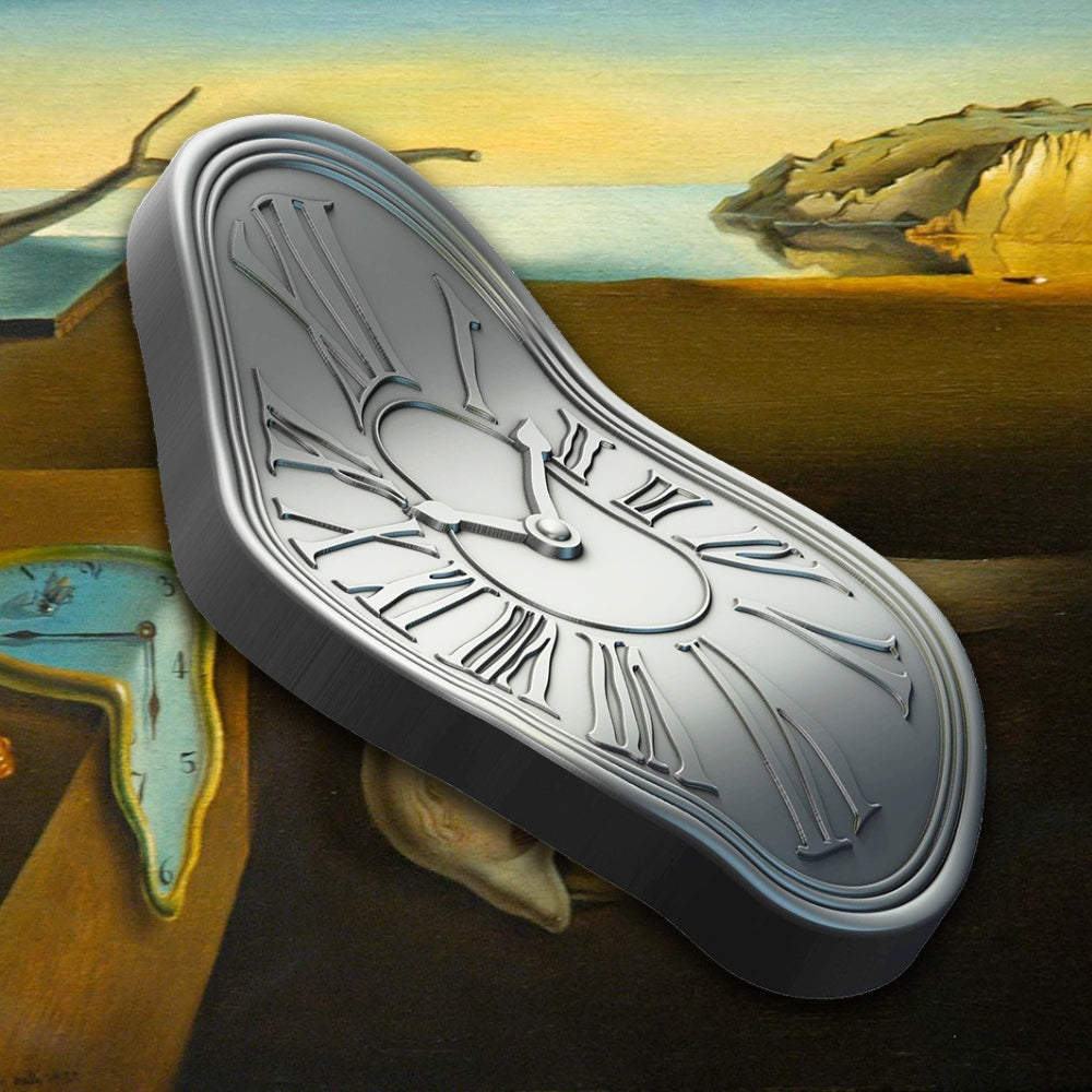 Melting Clock Salvador Dali Silver Coin 2024 - PARTHAVA COIN