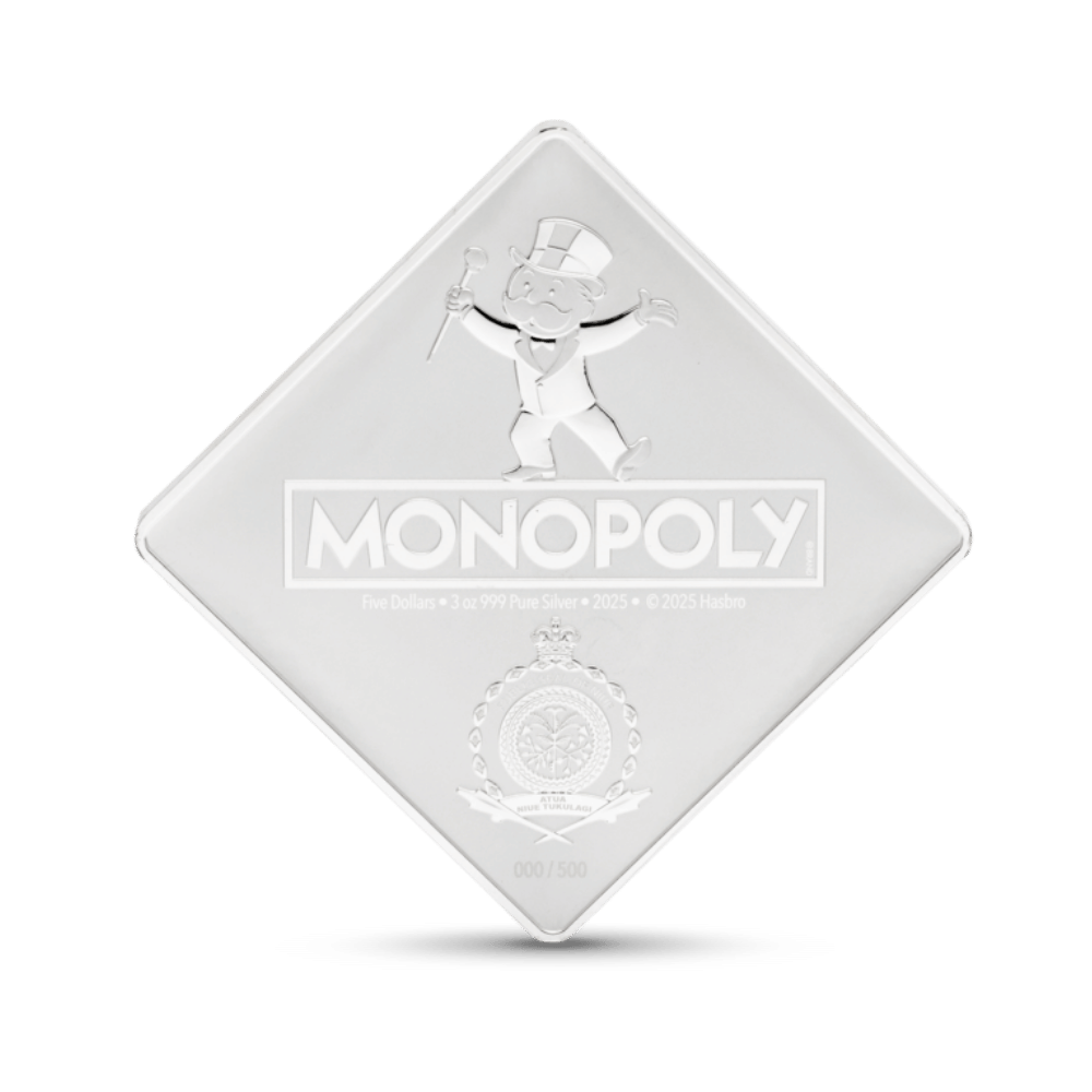 Monopoly 90th Anniversary Silver Collectible Coin