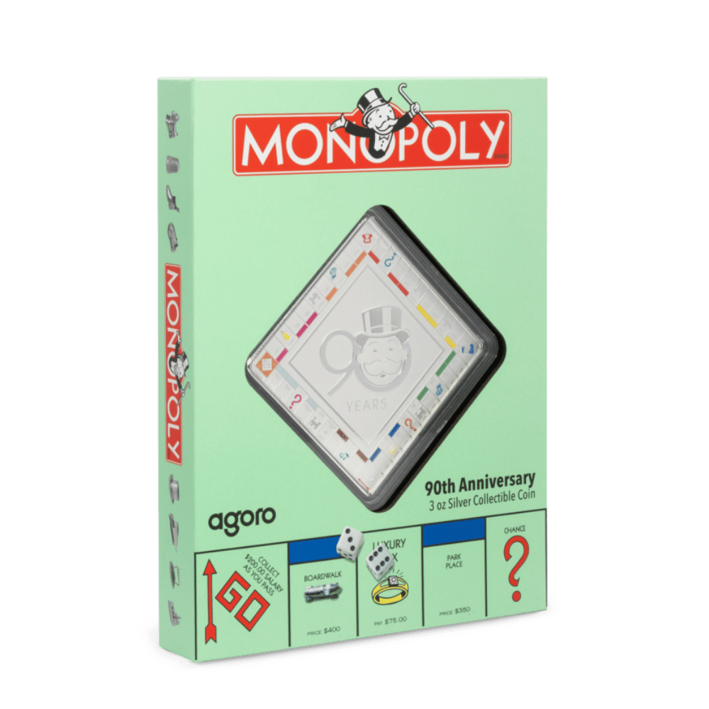 Monopoly 90th Anniversary Silver Collectible Coin