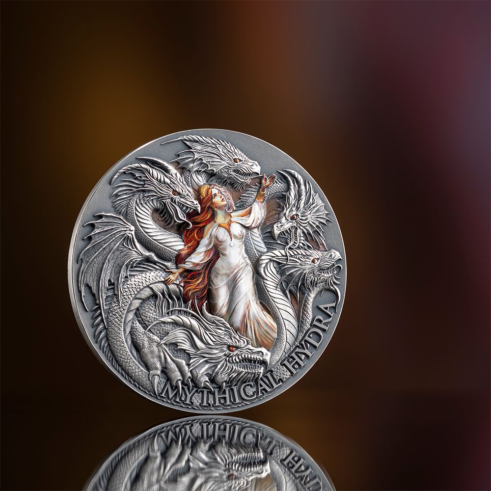 Mythical Hydra Dragonology 2 Oz Silver Coin 2025 - PARTHAVA COIN