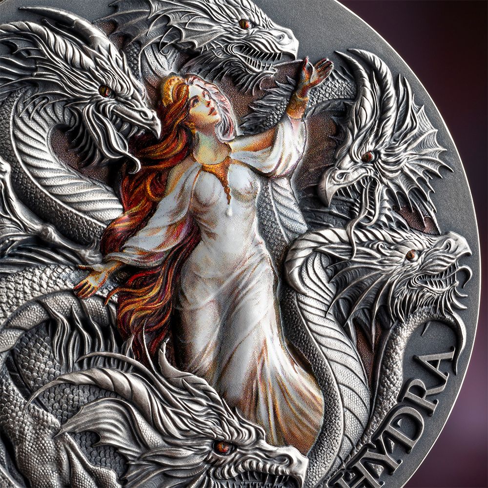 Mythical Hydra Dragonology 2 Oz Silver Coin 2025 - PARTHAVA COIN