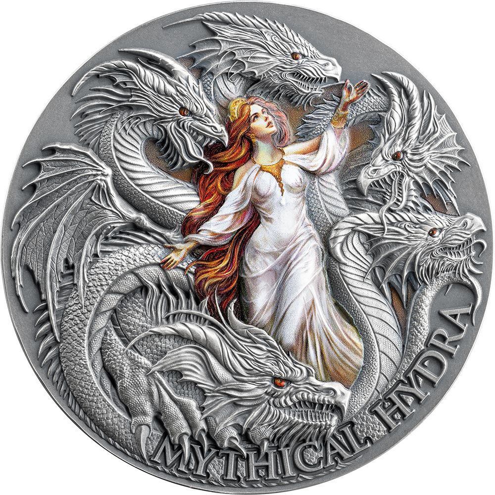 Mythical Hydra Dragonology 2 Oz Silver Coin 2025 - PARTHAVA COIN