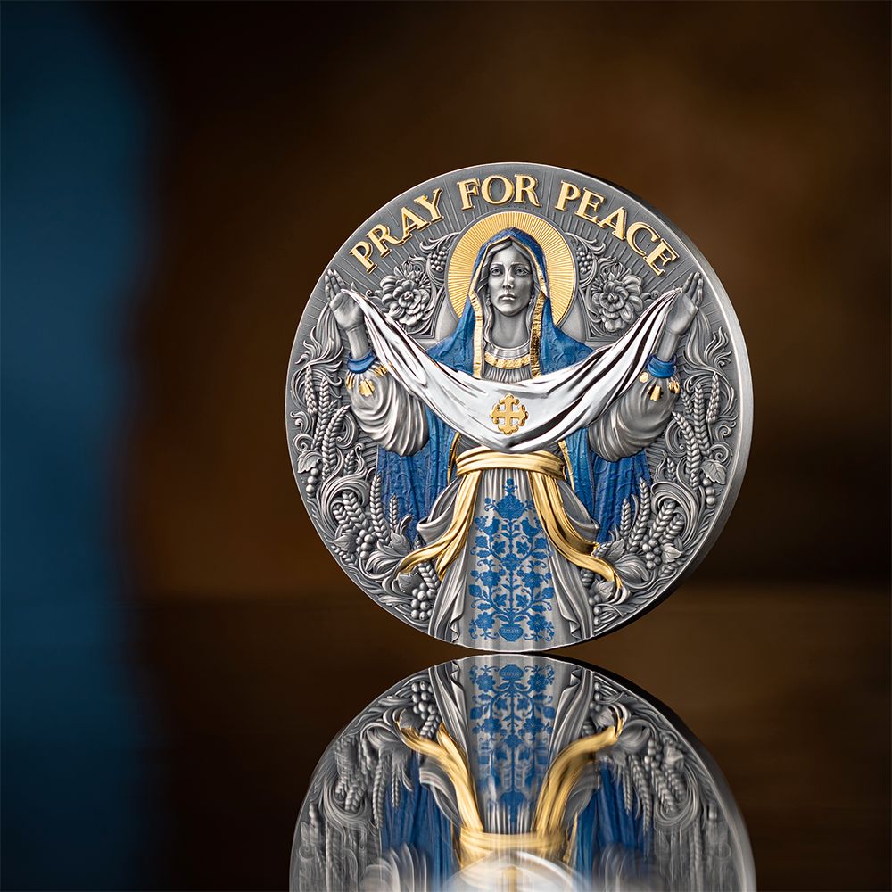 Orans The Pray for Peace 5 Oz Silver Coin - PARTHAVA COIN