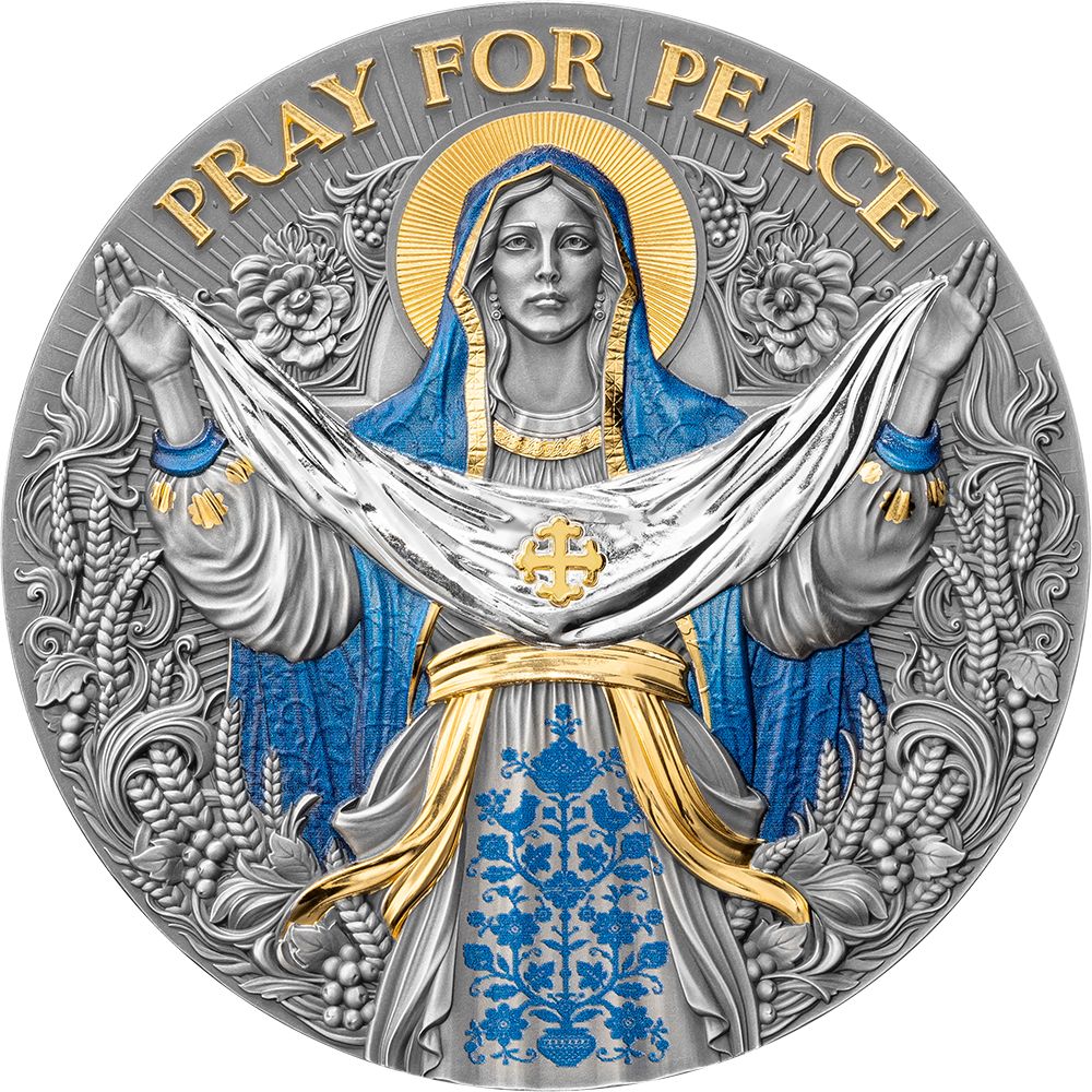 Orans The Pray for Peace 5 Oz Silver Coin - PARTHAVA COIN