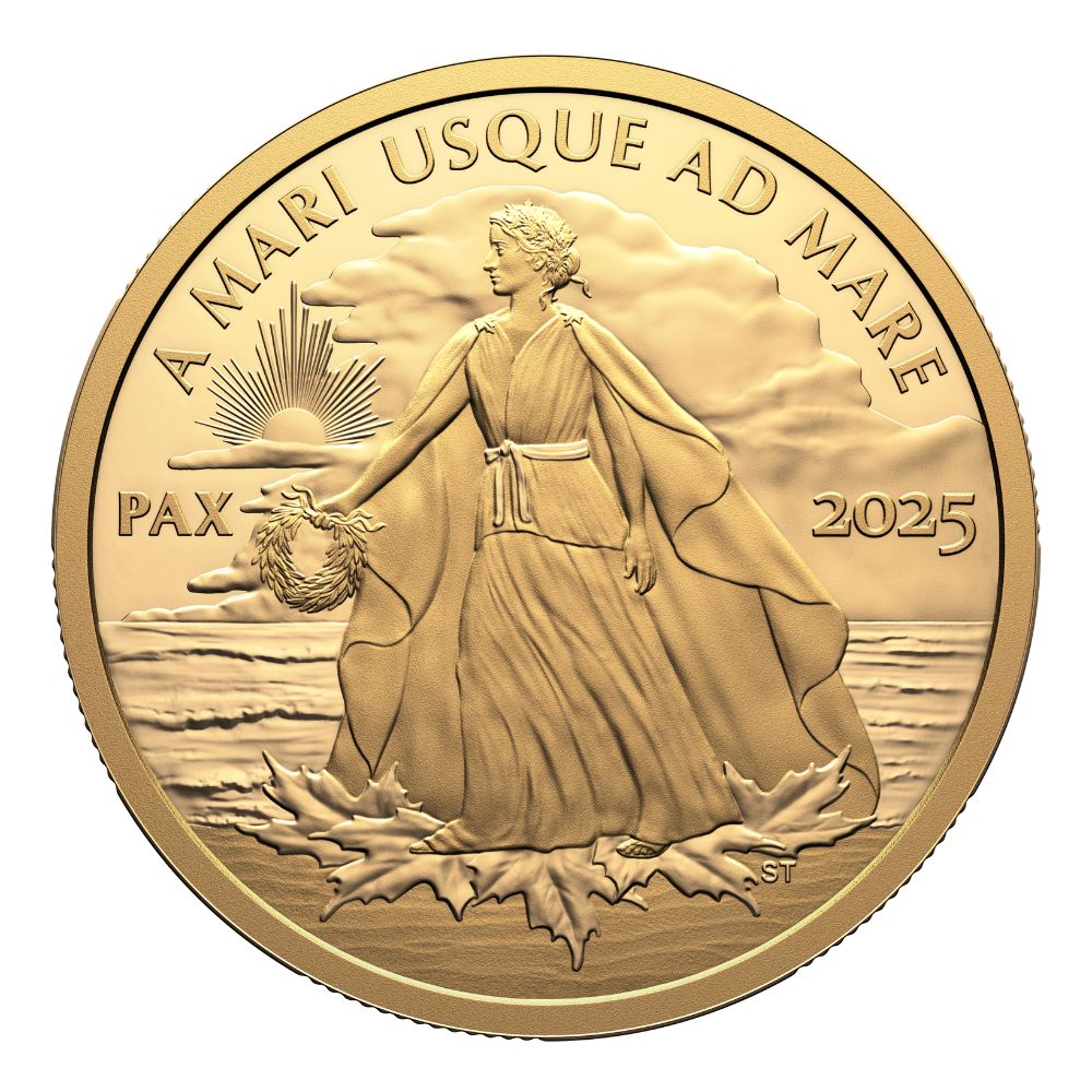 PEACE DOLLAR 1 Oz Gold Coin $200 Canada 2025