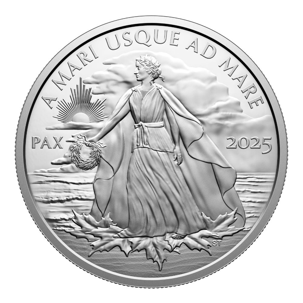 PEACE DOLLAR 5 Oz Silver Coin $50 Canada 2025