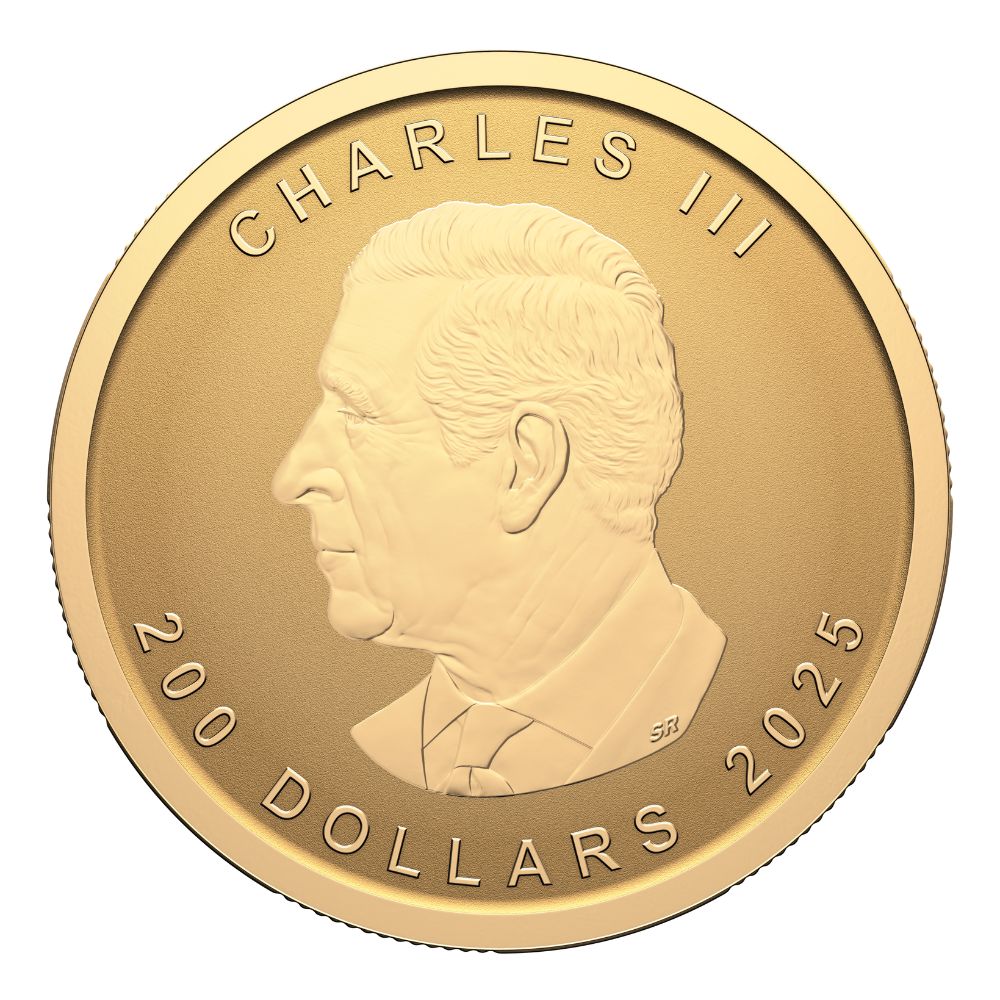 PUREST MAPLE LEAF 1 Oz Gold Coin $200 Canada 2025