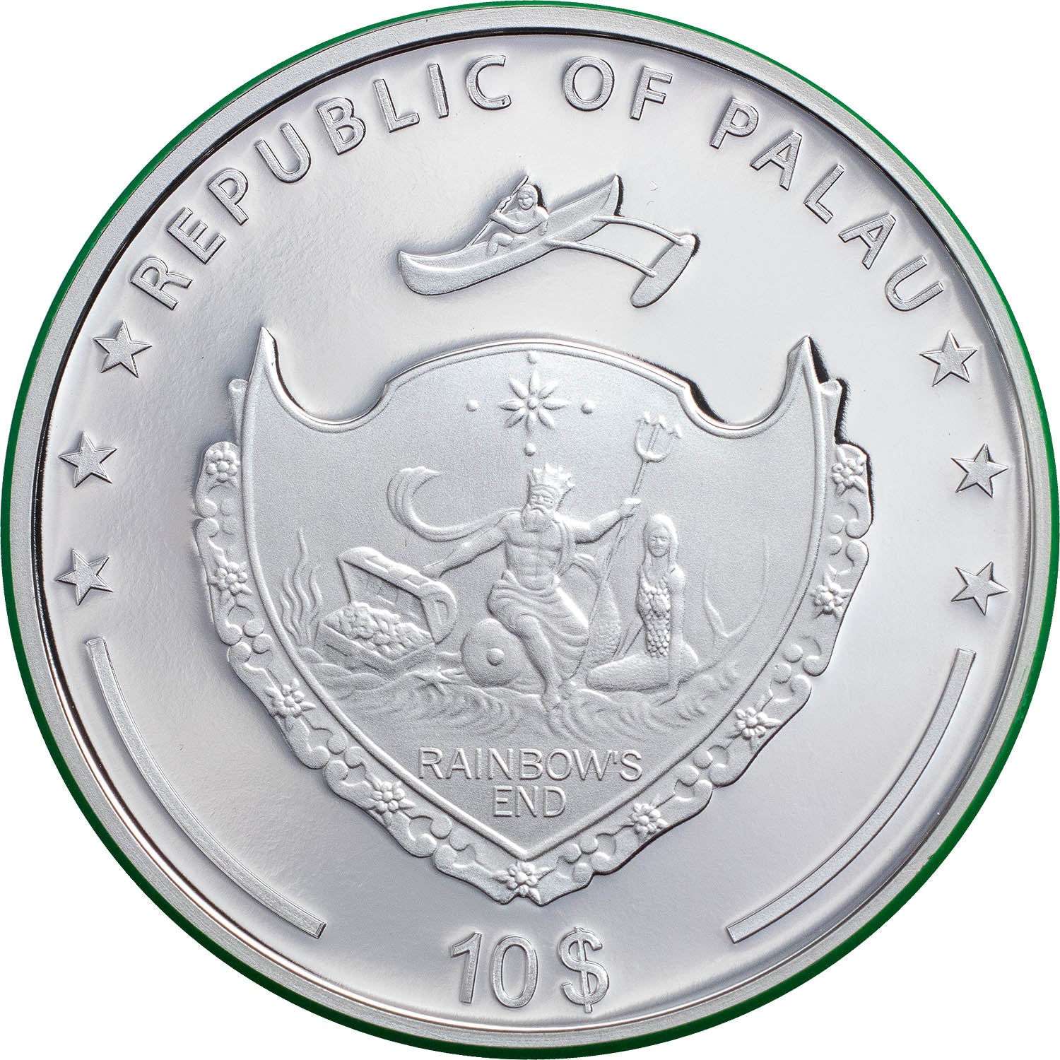 RAINFOREST Our Earth 2 Oz Silver Coin $10 Palau 2021 - PARTHAVA COIN