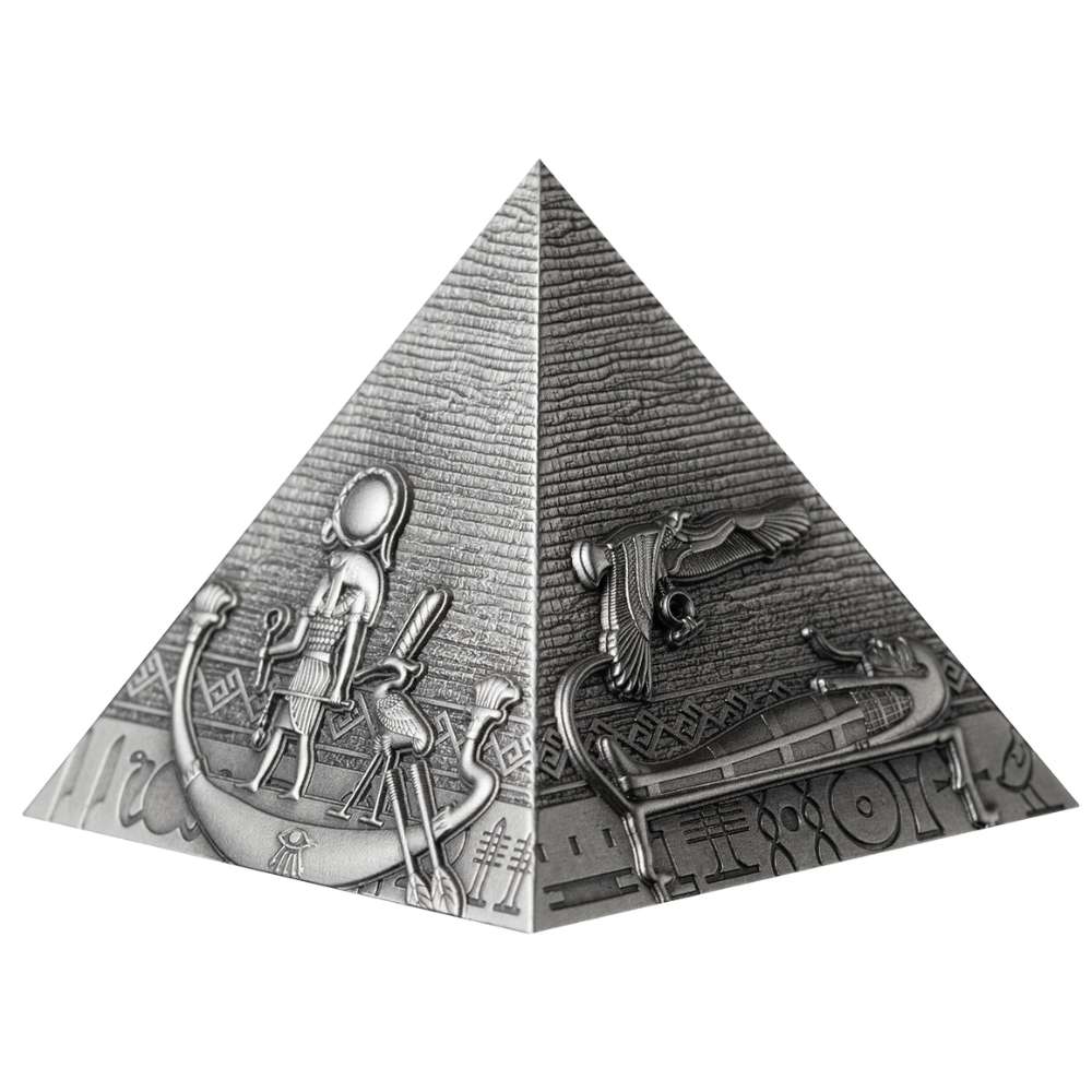 PYRAMIDS OF GIZA Set 1x1 Oz 1x2 Oz 1x3 Oz Silver Coins 200 Francs Djibouti 2024 - PARTHAVA COIN