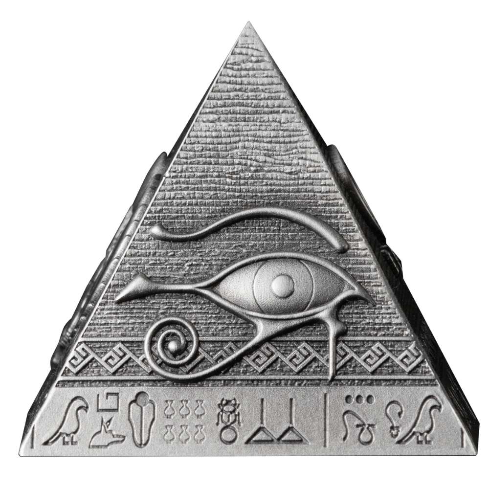 PYRAMIDS OF GIZA Set 1x1 Oz 1x2 Oz 1x3 Oz Silver Coins 200 Francs Djibouti 2024 - PARTHAVA COIN