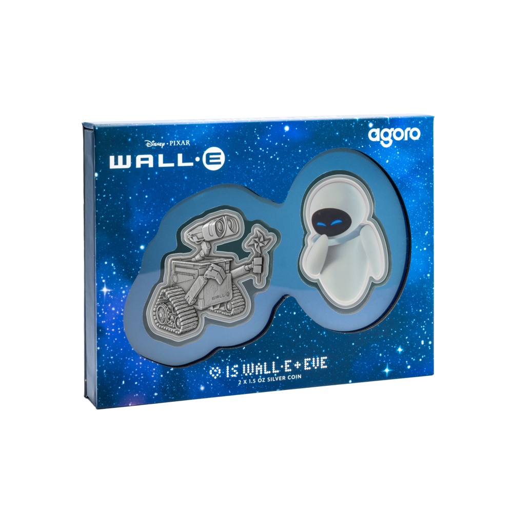 WALL•E + EVE Disney Pixar Silver Coin Set 2025 - PARTHAVA COIN