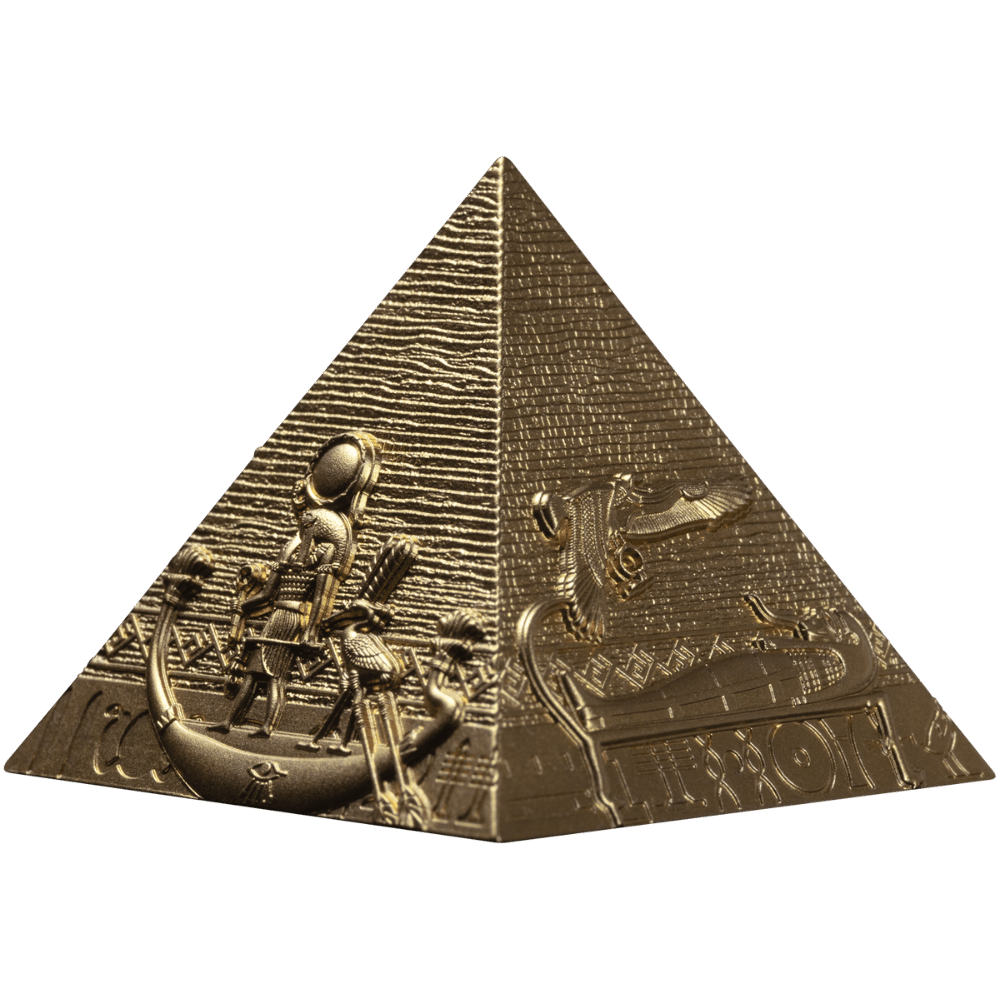 Pyramids of Giza 3 Coin Set 24k Gold Plating 2025 - PARTHAVA COIN