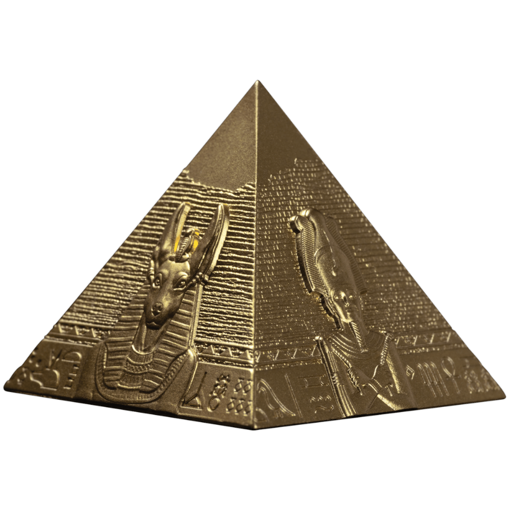 Pyramids of Giza 3 Coin Set 24k Gold Plating 2025 - PARTHAVA COIN