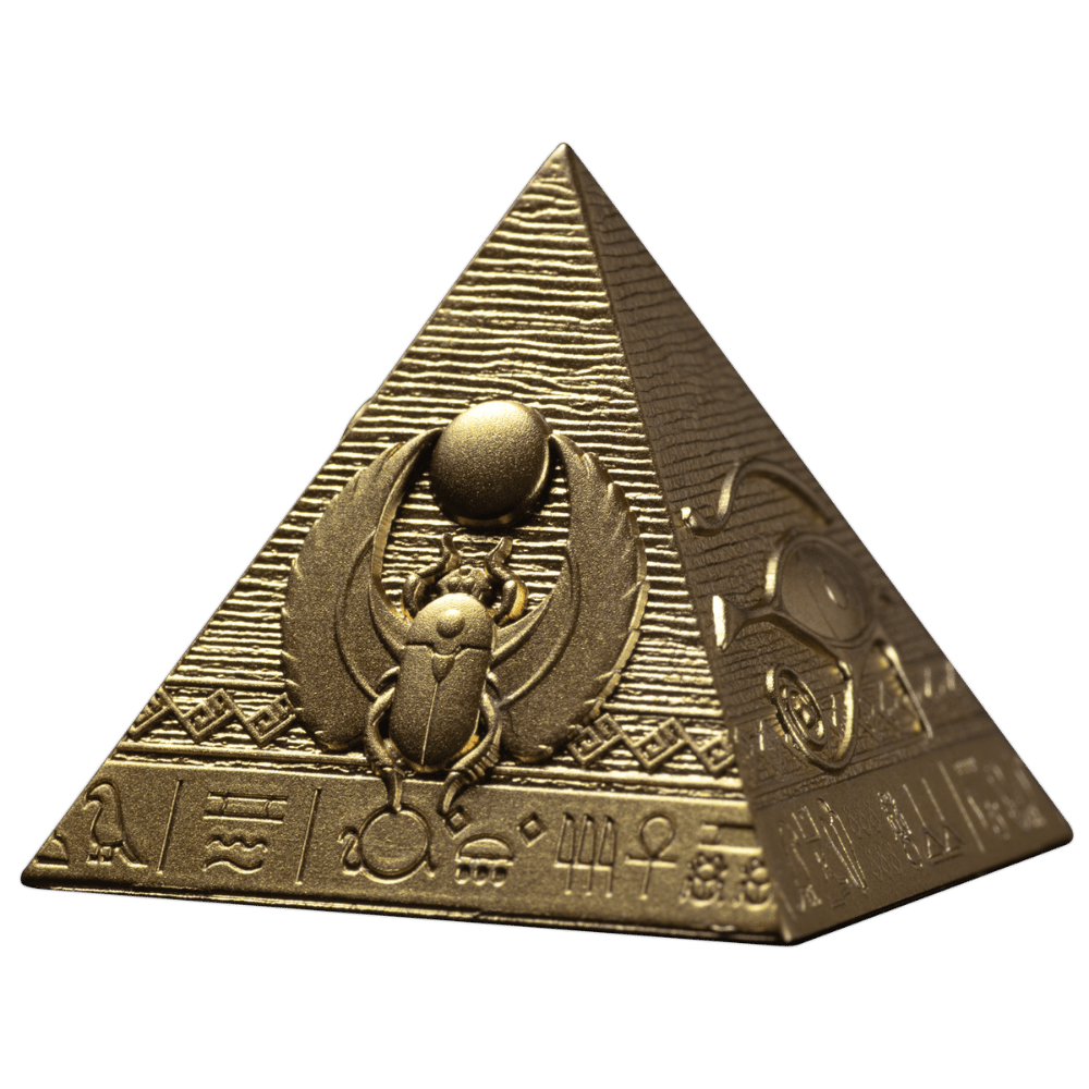 Pyramids of Giza 3 Coin Set 24k Gold Plating 2025 - PARTHAVA COIN