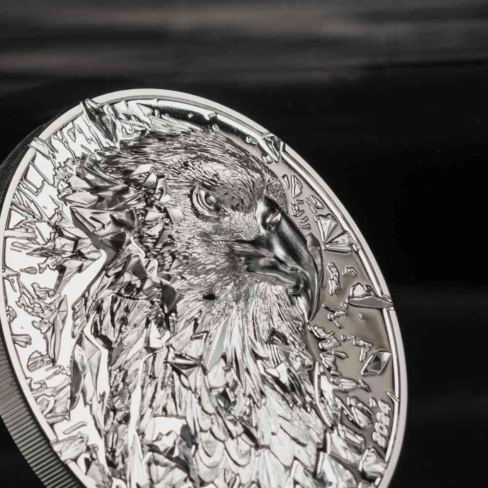 SILVER BURST Bald Eagle 3 Oz Silver Coin $20 Cook Islands 2024