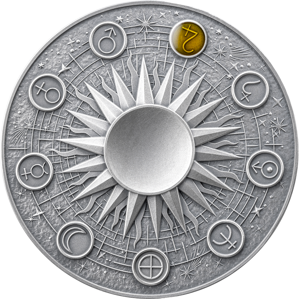 JUPITER Solar System 2 Oz Silver Coin - PARTHVA COIN