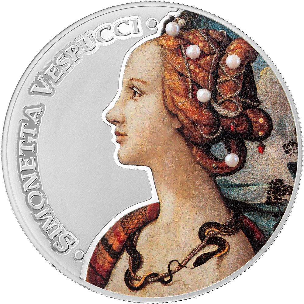 Simonetta Vespucci Timeless Beauty Silver Coin 2025 - PARTHAVA COIN