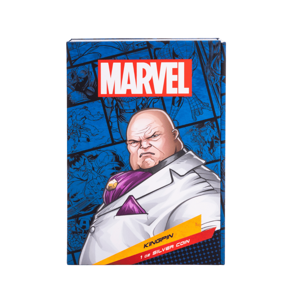 KINGPIN Spiderman Villains 1 Oz Silver Coin $2 Niue 2024 - PARTHAVA COIN