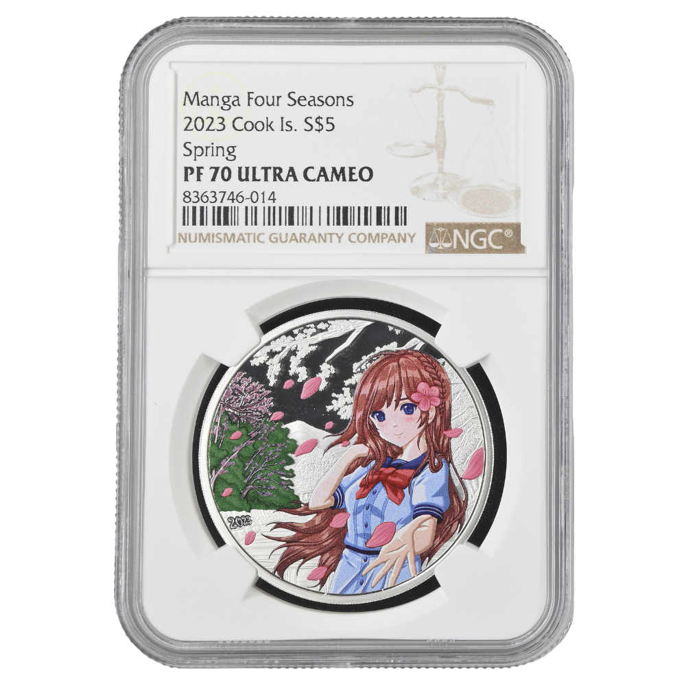 Spring Manga 1 Oz Silver Coin - PF 70 ULTRA CAMEO - PARTHAVA COIN