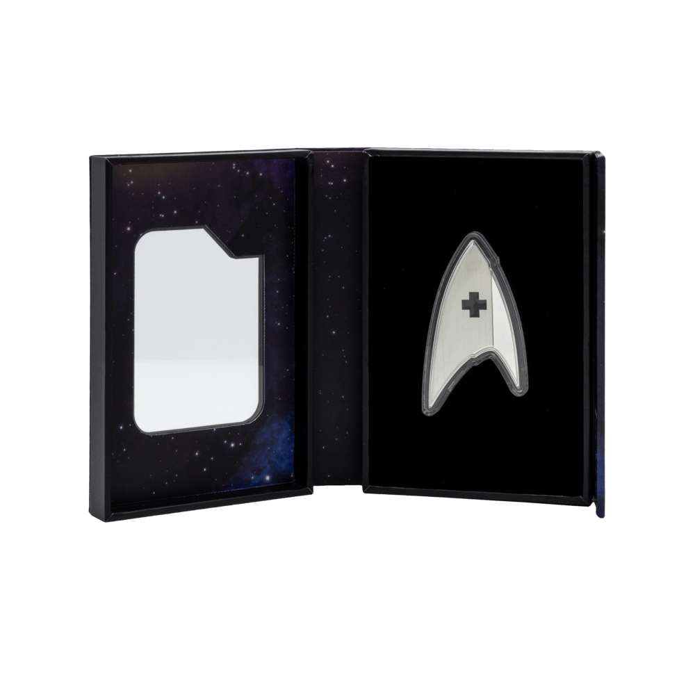 STARFLEET DIVISIONS STAR TREK Medical Insignia 1 Oz Silver Coin $2 Niue 2025 - PARTHAVA COIN