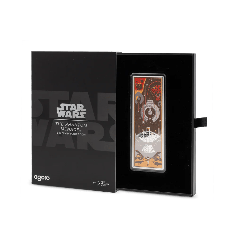 THE PHANTOM MENACE™ Silver Poster 3 Oz Silver Coin $5 Niue 2025 - PARTHAVA COIN