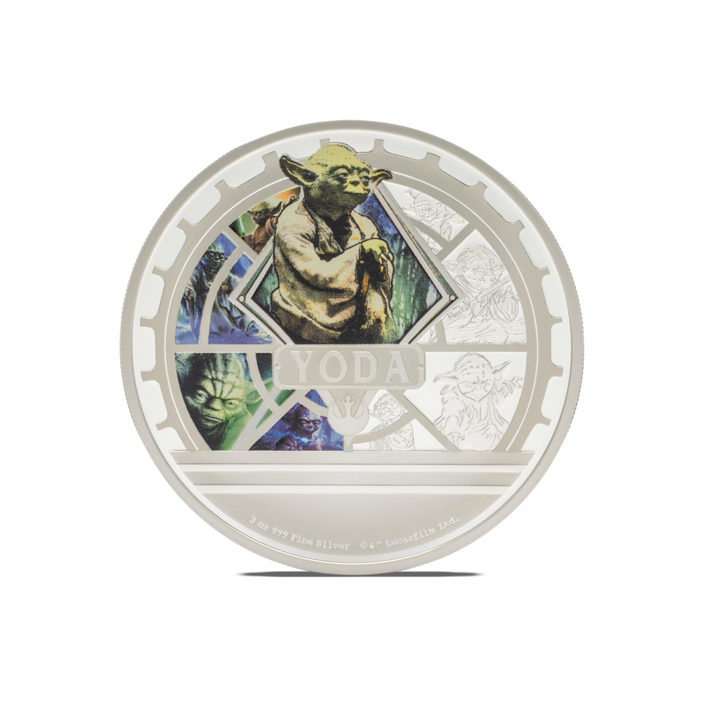 YODA™ Star Wars™ 3 Oz Silver Coin $10 Niue 2025