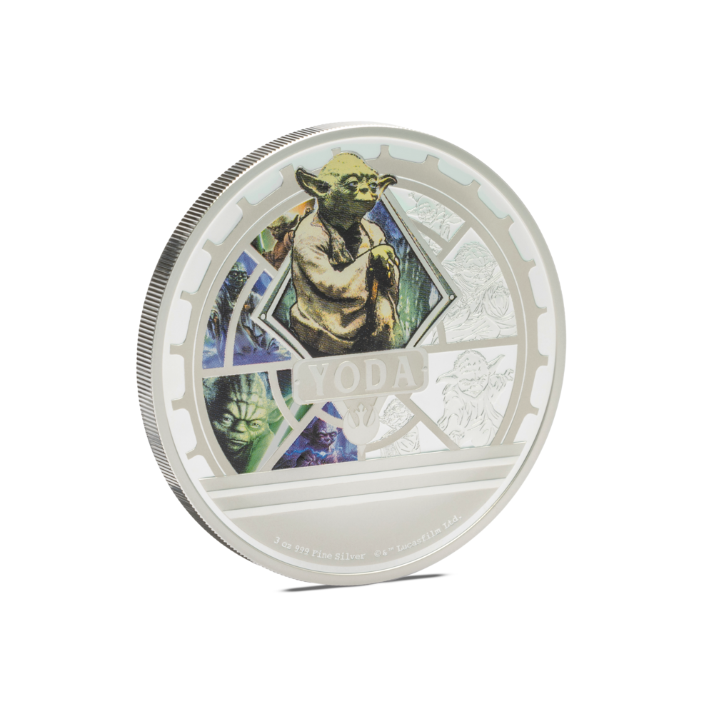 YODA™ Star Wars™ 3 Oz Silver Coin $10 Niue 2025