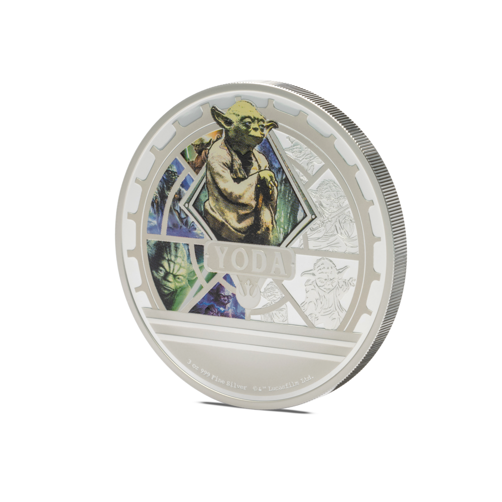 YODA™ Star Wars™ 3 Oz Silver Coin $10 Niue 2025