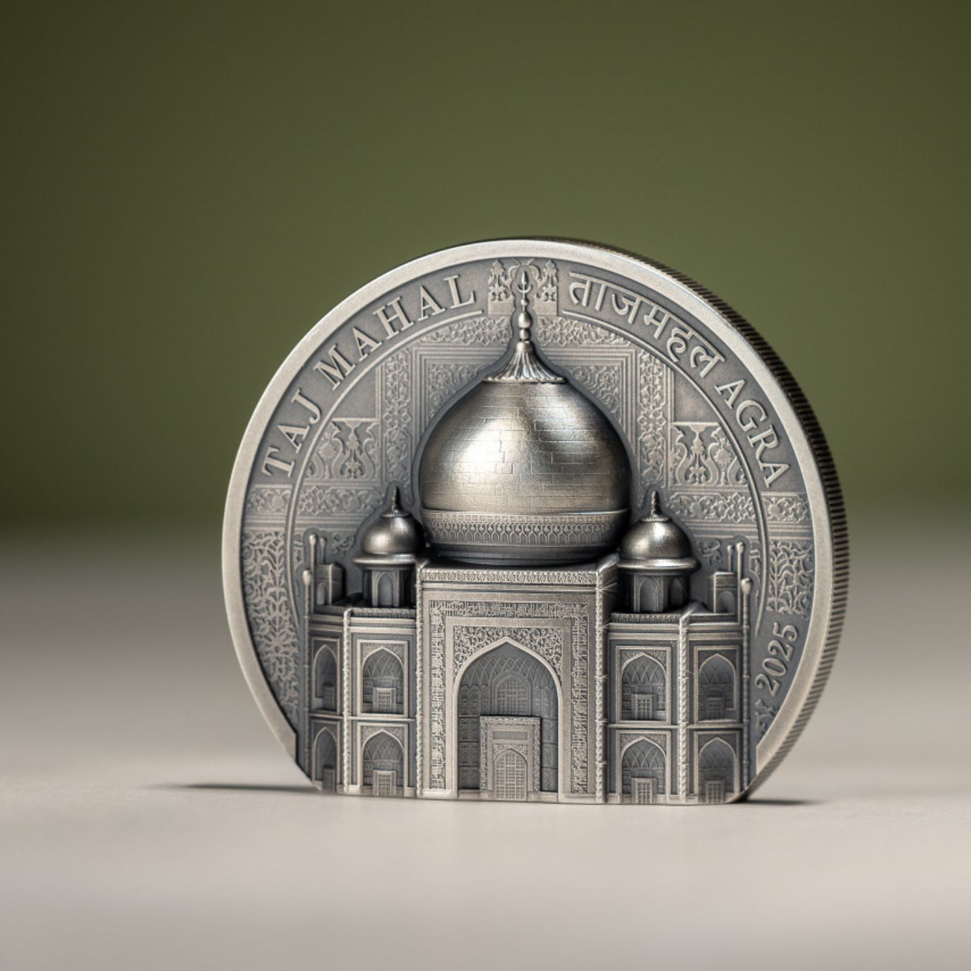 Taj Mahal Historical Monuments 2 Oz Silver Coin 2025 - PARTHAVA COIN