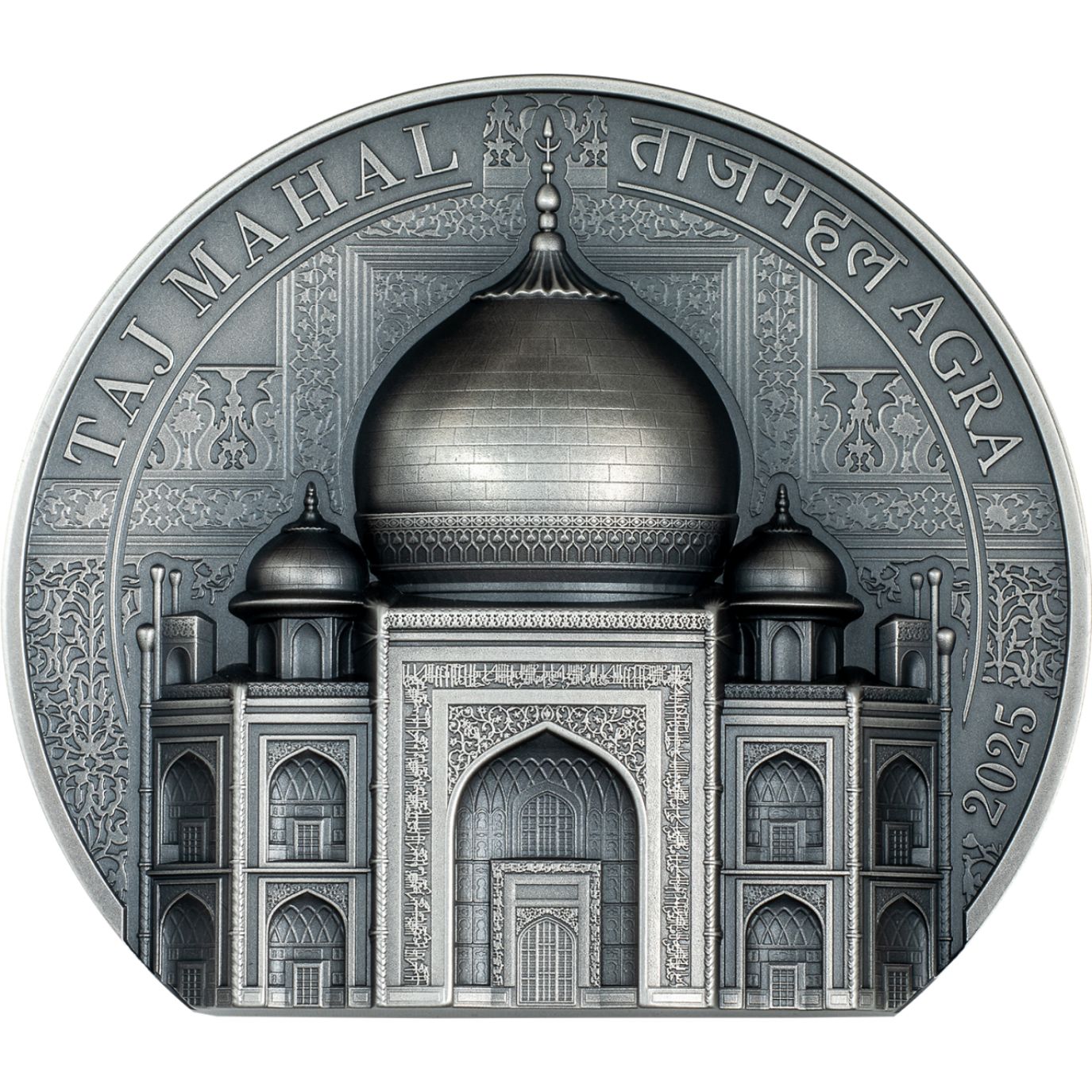 Taj Mahal Historical Monuments 5 Oz Silver Coin 2025 - PARTHAVA COIN