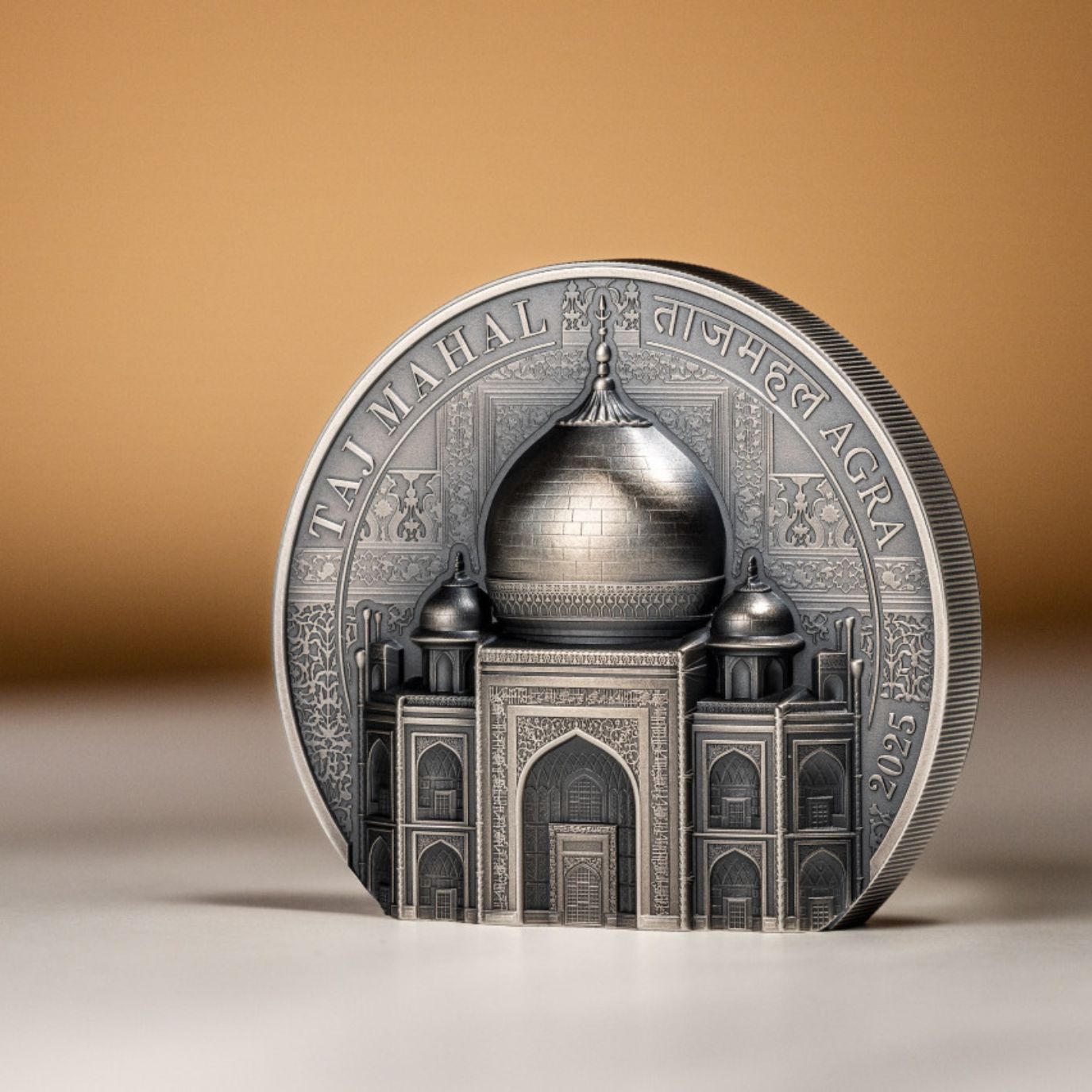 Taj Mahal Historical Monuments 5 Oz Silver Coin 2025 - PARTHAVA COIN