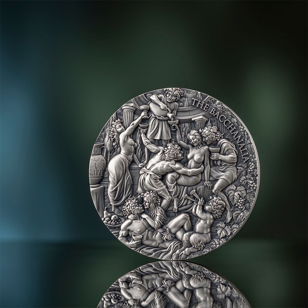 The Bacchanalia Celestial Beauty 5 Oz Silver Coin 2025 - PARTHAVA COIN 