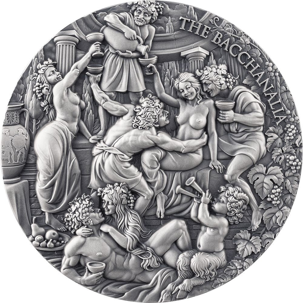 The Bacchanalia Celestial Beauty 5 Oz Silver Coin 2025 - PARTHAVA COIN 