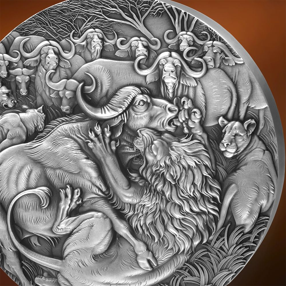 The Grand Hunting Circle of Life 1 Kg Kilo Silver Coin 2025 - PARTHAVA COIN