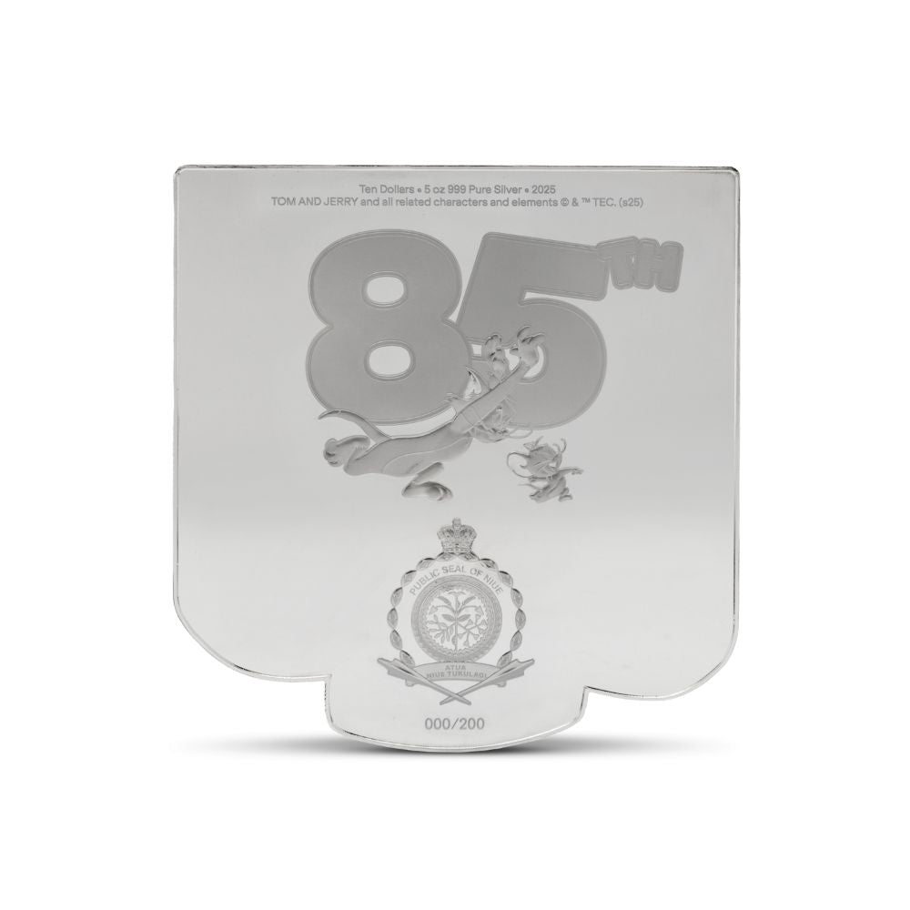 Tom and Jerry™ 85th Anniversary 5 Oz Silver Coin