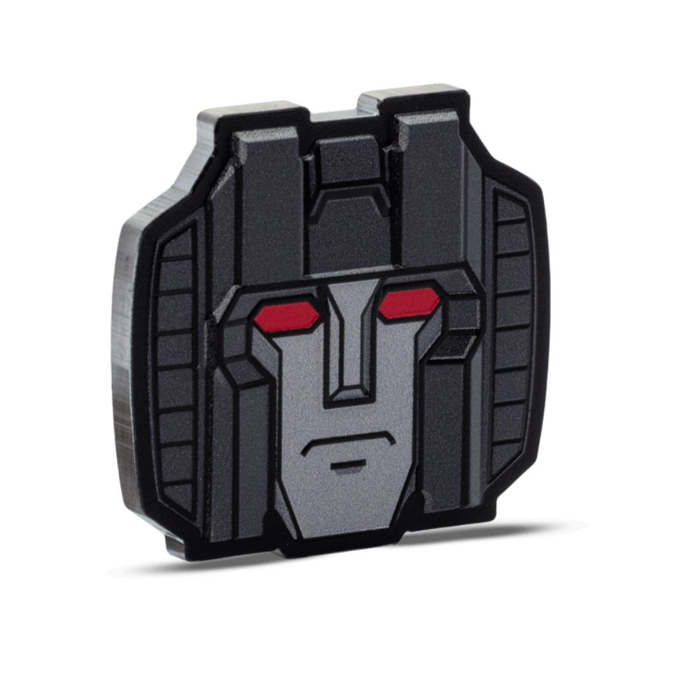 Transformers Heads Starscream Silver Coin