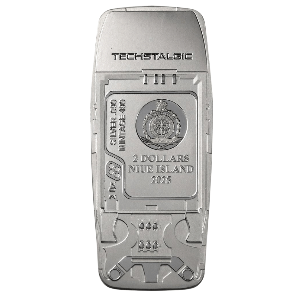 UNBREAKABLE PHONE TechStalgic 2 Oz Silver Coin $2 Niue 2025