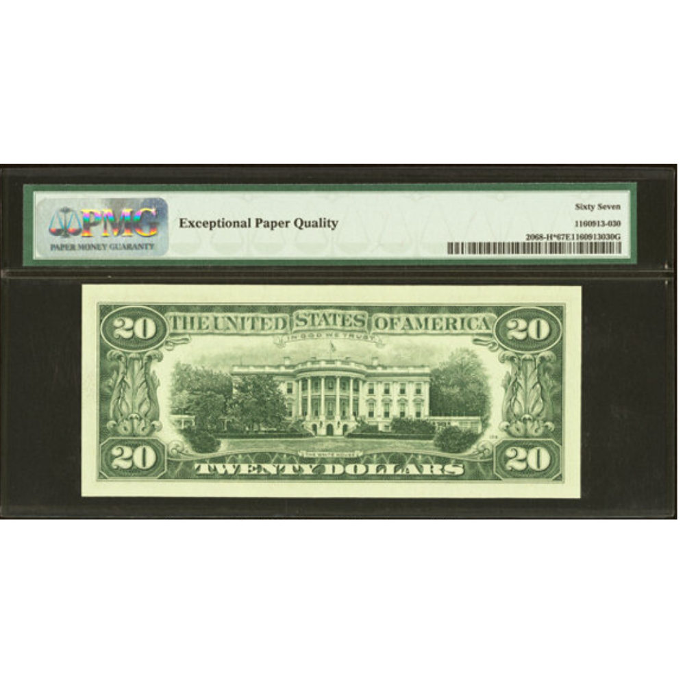 USA $20 1969A Federal Reserve Star Note St. Louis PMG Superb Gem 67 EPQ