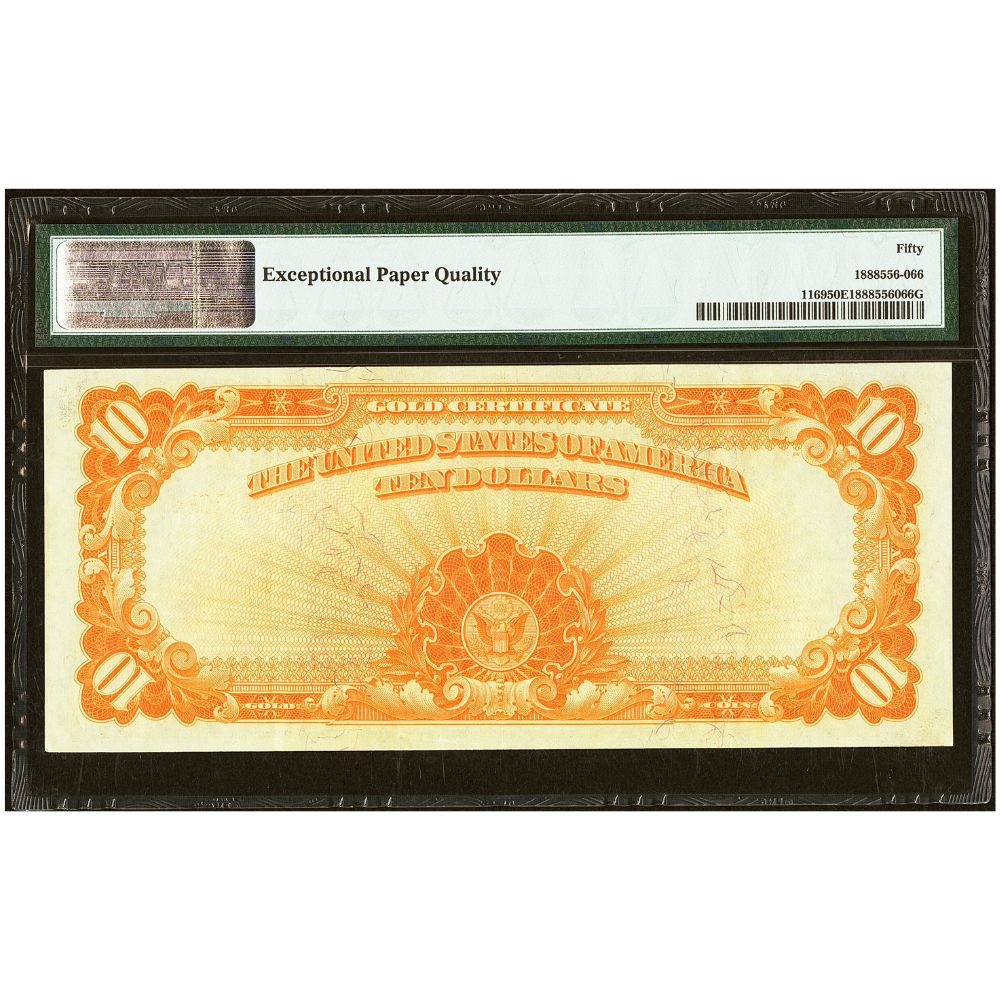 United States 10 Dollars 1907 Fr#1169 Gold Certificate PMG 50 About UNC EPQ