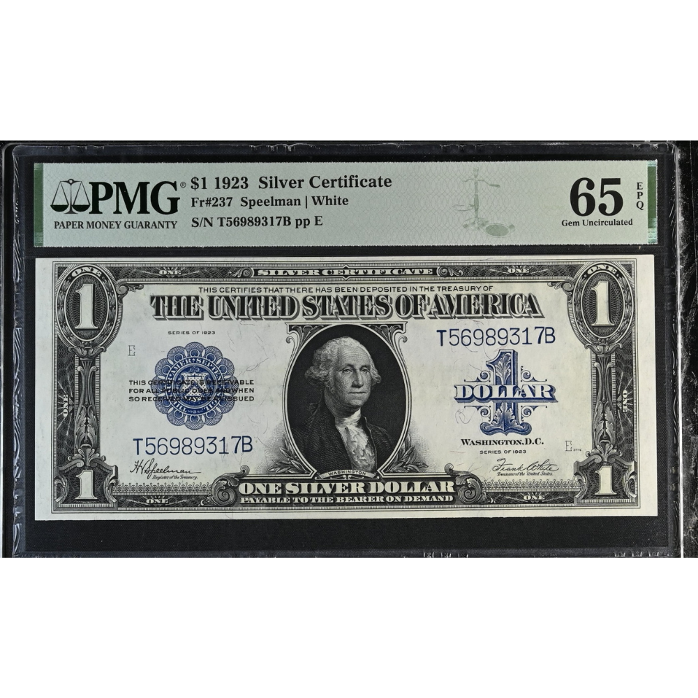 United States 1 Dollar 1923 Silver Certificate Fr#237 PMG 65 EPQ