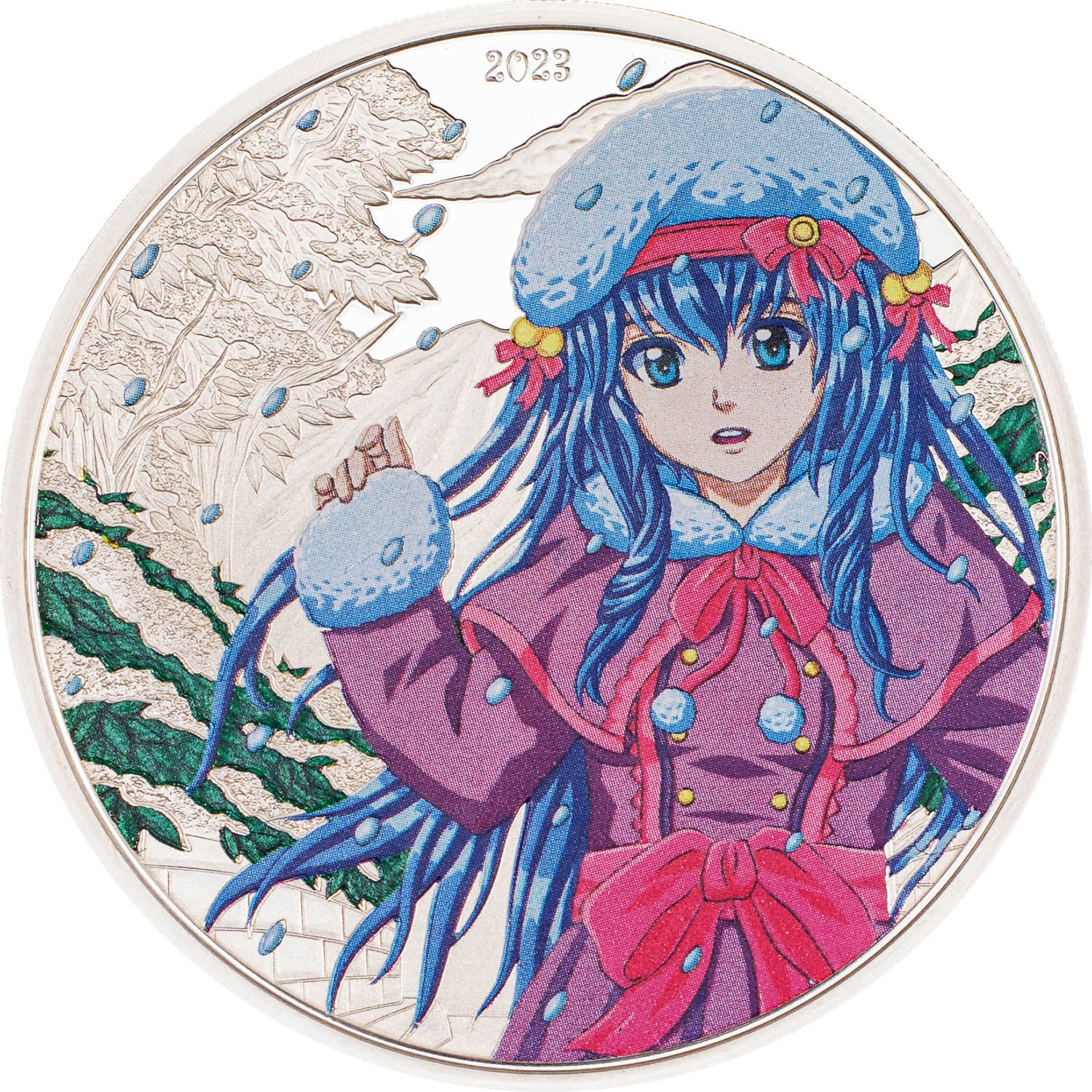 WINTER Manga 1 Oz Silver Coin $5 Cook Islands 2023