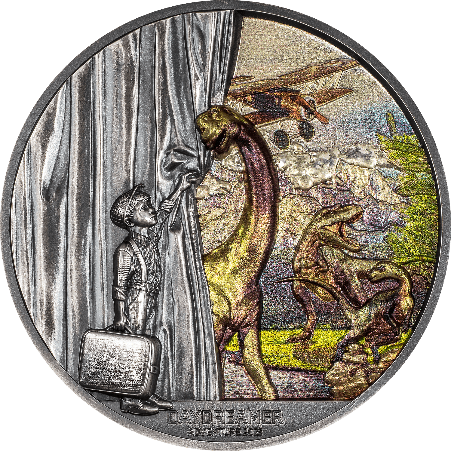 ADVENTURE Daydreamer 2 Oz Silver Coin $10 Palau 2023 - PARTHAVA COIN