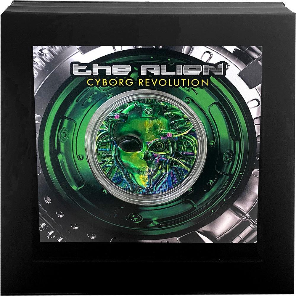 ALIEN Cyborg Revolution 3 Oz Silver Coin $20 Palau 2021 - PARTHAVA COIN