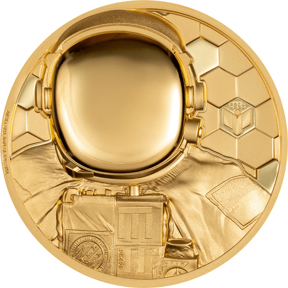 ASTRONAUT Real Heroes 1 Oz Gold Coin $250 Cook Islands 2024 - PARTHAVA COIN