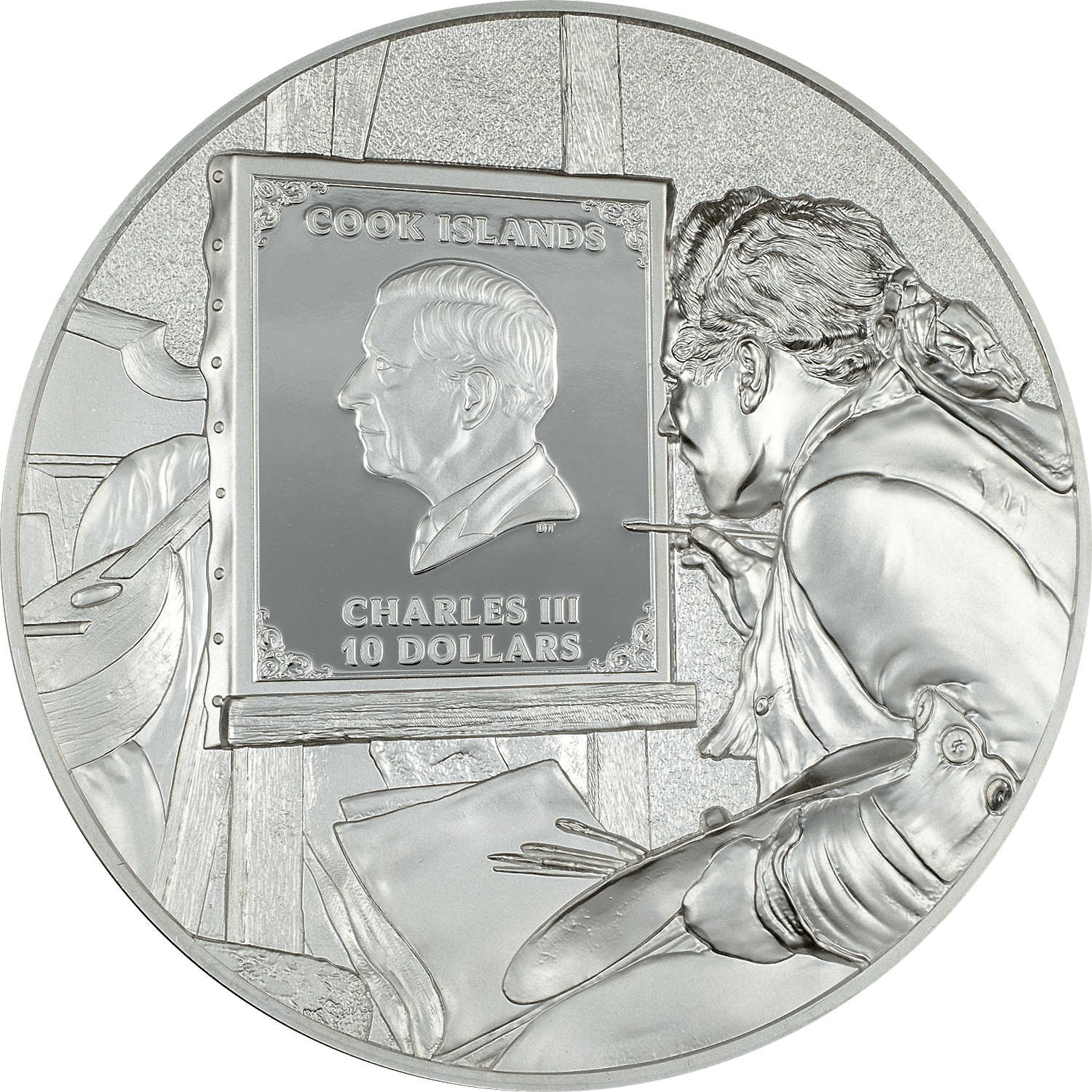 AUGUSTE RENOIR Masters of Art 2 Oz Silver Coin $10 Cook Islands 2024 - PARTHAVA COIN