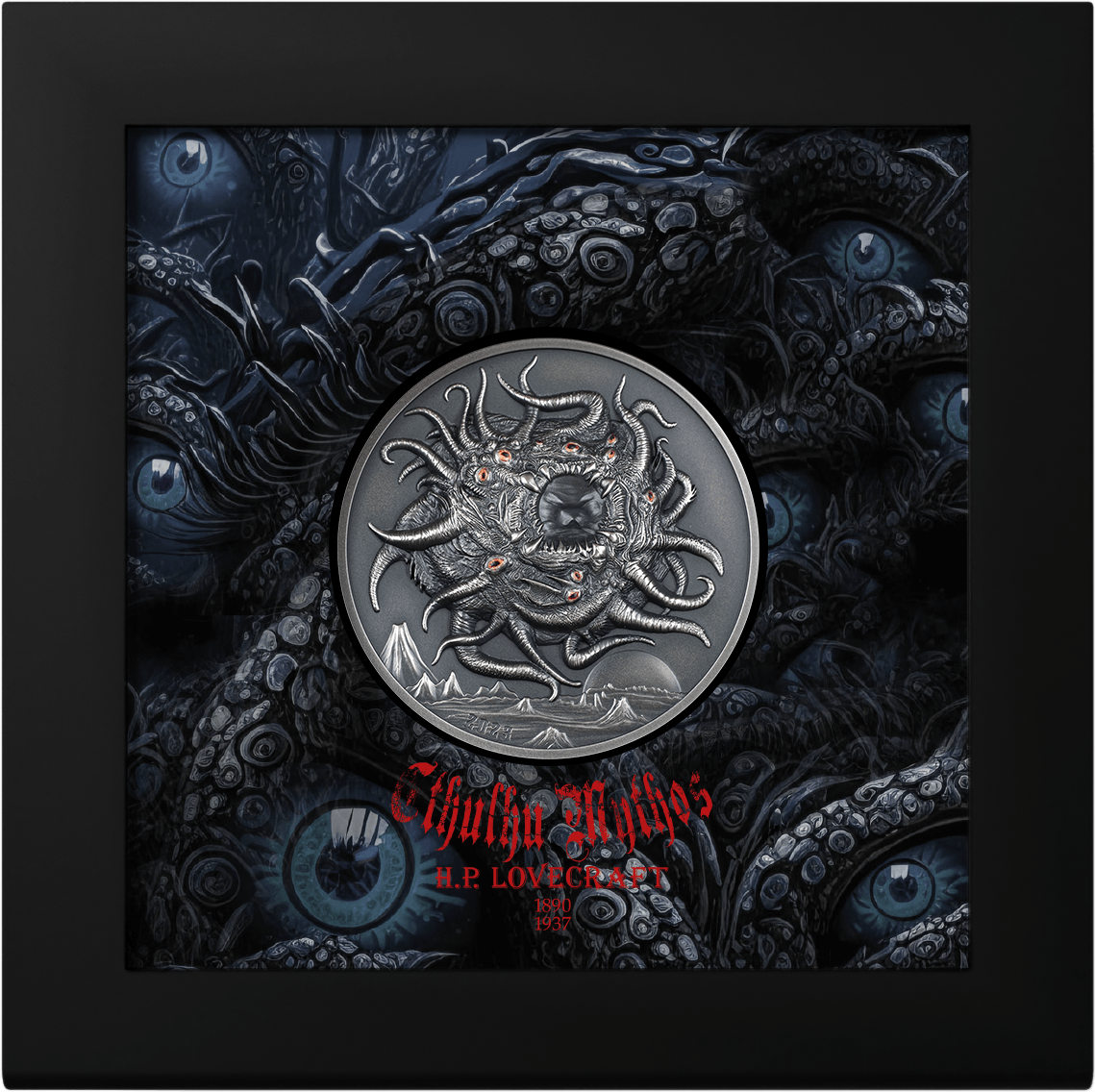 AZATHOTH Howard Phillips Lovecraft 3 Oz Silver Coin $20 Palau 2023 - PARTHAVA COIN