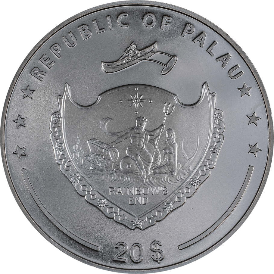 CHARON Ferryman of the Dead 3 Oz Silver Coin $20 Palau 2023 - PARTHAVA COIN