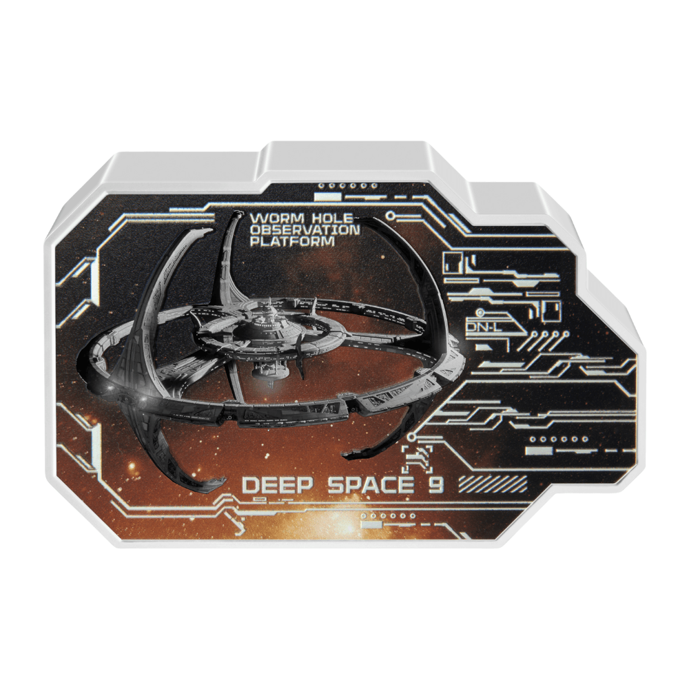 DEEP SPACE NINE Space Station 1 Oz Silver Coin $2 Niue 2024 - PARTHAVA COIN