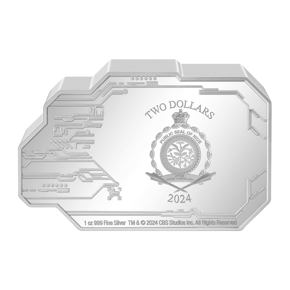 DEEP SPACE NINE Space Station 1 Oz Silver Coin $2 Niue 2024 - PARTHAVA COIN