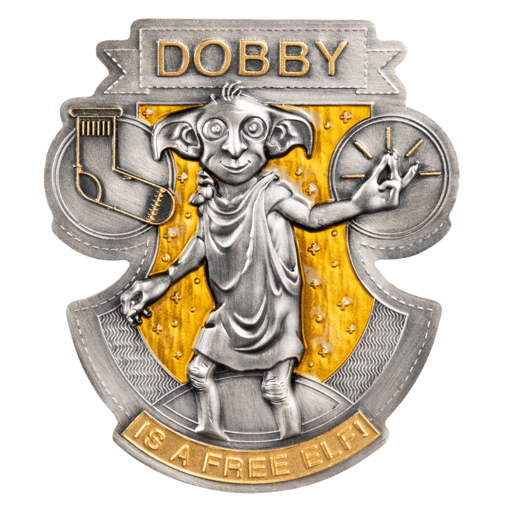 DOBBY Harry Potter 2 Oz Silver Coin $5 Samoa 2024 - PARTHAVA COIN